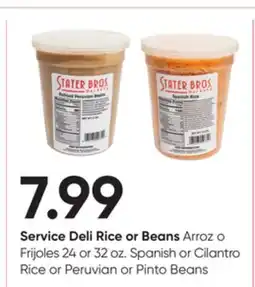Stater Bros Service Deli Rice or Beans offer