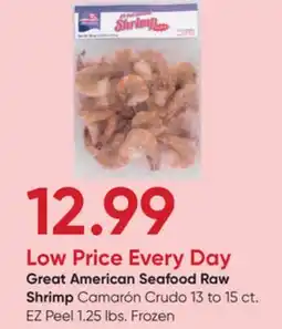Stater Bros Great American Seafood Raw Shrimp offer