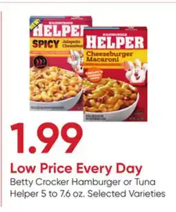 Stater Bros Betty Crocker Hamburger or Tuna Helper offer