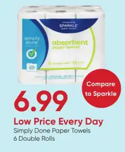 Stater Bros Simply Done Paper Towels offer
