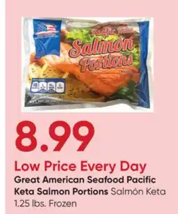 Stater Bros Great American Seafood Pacific Keta Salmon Portions offer