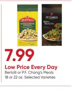 Stater Bros Bertolli or P.F. Chang's Meals offer