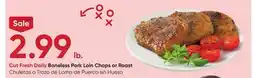 Stater Bros Boneless Pork Loin Chops or Roast offer