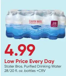Stater Bros Stater Bros. Purified Drinking Water offer