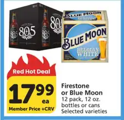 Albertsons Firestone or Blue Moon offer