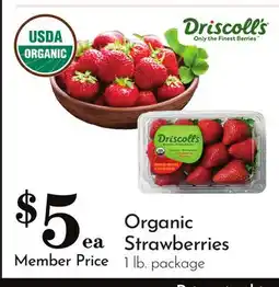 Pavilions Organic Strawberries offer