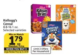 Albertsons Kellogg's Cereal offer