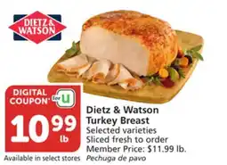 Vons Dietz & Watson Turkey Breast offer