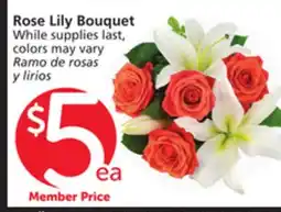 Albertsons Rose Lily Bouquet offer