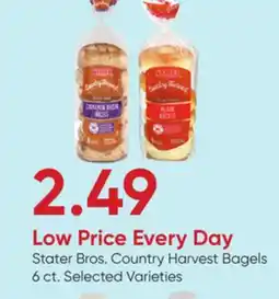 Stater Bros Stater Bros. Country Harvest Bagels offer