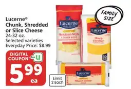 Albertsons Lucerne Chunk, Shredded or Slice Cheese offer