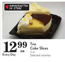 Pavilions Trio Cake Slices offer