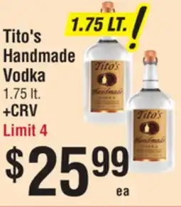 Smart & Final Tito's Handmade Vodka offer