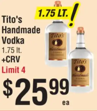 Smart & Final Tito's Handmade Vodka offer