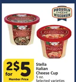 Albertsons Stella Italian Cheese Cup offer