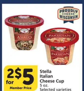 Albertsons Stella Italian Cheese Cup offer
