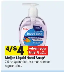 Meijer Meijer Liquid Hand Soap offer