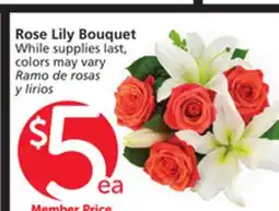 Vons Rose Lily Bouquet offer