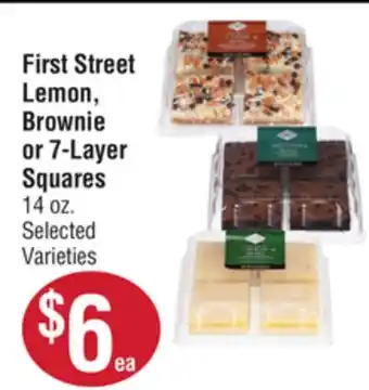 Smart & Final First Street Lemon, Brownie or 7-Layer Squares offer