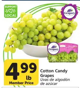 Vons Cotton Candy Grapes offer