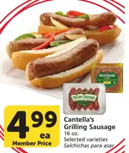 Albertsons Cantella's Grilling Sausage offer