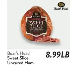 Fresh Thyme Boar's Head Sweet Slice Uncured Ham offer