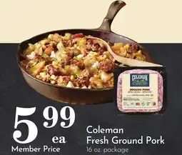 Pavilions Coleman Fresh Ground Pork offer