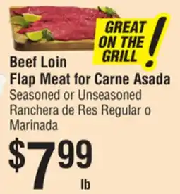 Smart & Final Beef Loin Flap Meat for Carne Asada offer
