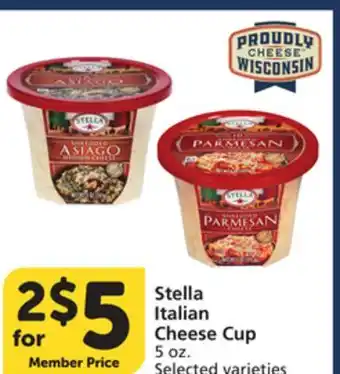 Vons Stella Italian Cheese Cup offer
