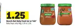 Meijer Beech-Nut Baby Food Jar or Tub offer