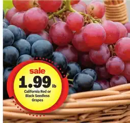 Meijer California Red or Black Seedless Grapes offer