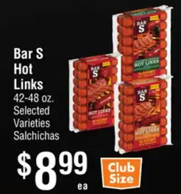 Smart & Final Bar S Hot Links offer