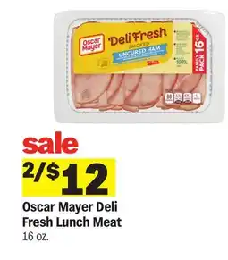 Meijer Oscar Mayer Deli Fresh Lunch Meat offer