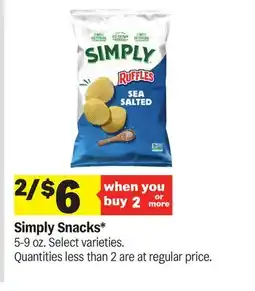 Meijer Simply Snacks offer