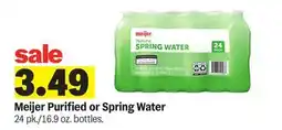 Meijer Meijer Purified or Spring Water offer