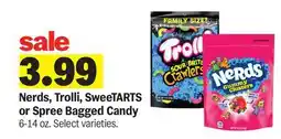 Meijer Nerds, Trolli, SweeTARTS or Spree Bagged Candy offer