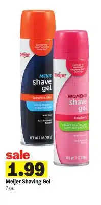 Meijer Meijer Shaving Gel offer