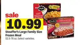 Meijer Stouffer's Large Family Size Frozen Meal offer