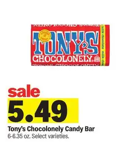 Meijer Tony's Chocolonely Candy Bar offer