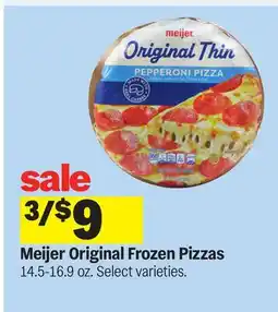 Meijer Meijer Original Frozen Pizzas offer