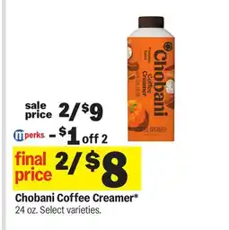 Meijer Chobani Coffee Creamer offer