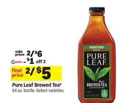 Meijer Pure Leaf Brewed Tea offer