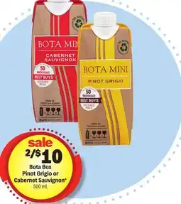 Meijer Bota Box Pinot Grigio or Cabernet Sauvignon offer