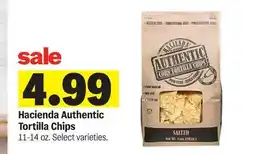 Meijer Hacienda Authentic Tortilla Chips offer