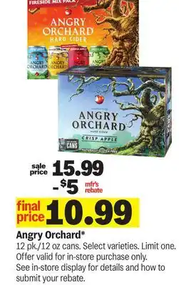 Meijer Angry Orchard offer