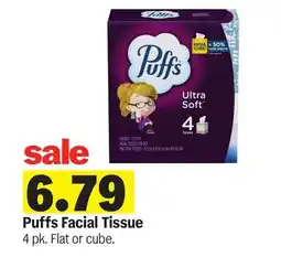 Meijer Puffs Facial Tissue offer