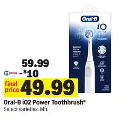 Meijer Oral-B iO2 Power Toothbrush offer