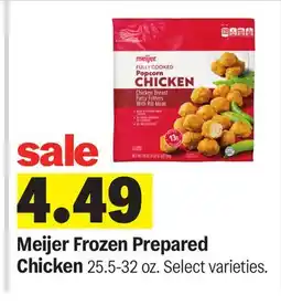 Meijer Meijer Frozen Prepared Chicken offer