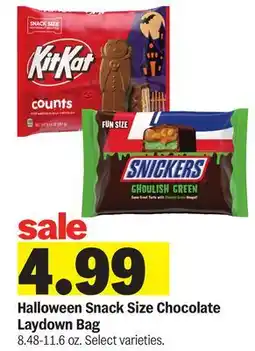 Meijer Halloween Snack Size Chocolate Laydown Bag offer