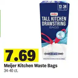 Meijer Meijer Kitchen Waste Bags offer